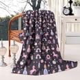 thumbnail image 4 of Fantasy Princess Unicorn Pattern Blanket,Comfortable Soft Flannel Throw Blanket,All Season,Warm Lightweight Blankets for Sofa Bed Couch Living Room Chair,50"x60", 4 of 4