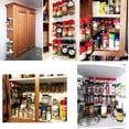 Kitchen Spice Rack Organizer for Cabinet Door 4 Piece Set Adhesive ...