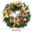 thumbnail image 2 of Titcea Christmas Candle Rings, 12 Inch Wreath Artificial Candle Rings with Pinecone Xmas Table Decorations, 2 of 2