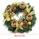 thumbnail image 2 of Fiudx Corona Navideña con Candelabro, Diseño de Doble Bola con Cinta Roja, Decoración Festiva para Mesa, Ideal para Fiestas, Versátil para Colgar, Ideal para Escaleras o Puertas, 1 Vela de Guirnalda., 2 of 2