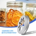 thumbnail image 3 of 16Pcs Regular Mouth Can Jar Lid Rust Proof Daisy Cut with Straw, 3 of 5