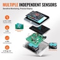 thumbnail image 5 of 8-in-1 Mini Air Quality Monitor - Professional PM2.5/PM10/PM1.0 Particle Counter with Formaldehyde, TVOC, Temp & Humidity Detection - Indoor/Outdoor AQI Tester with Custom Alarm Thresholds, 5 of 9