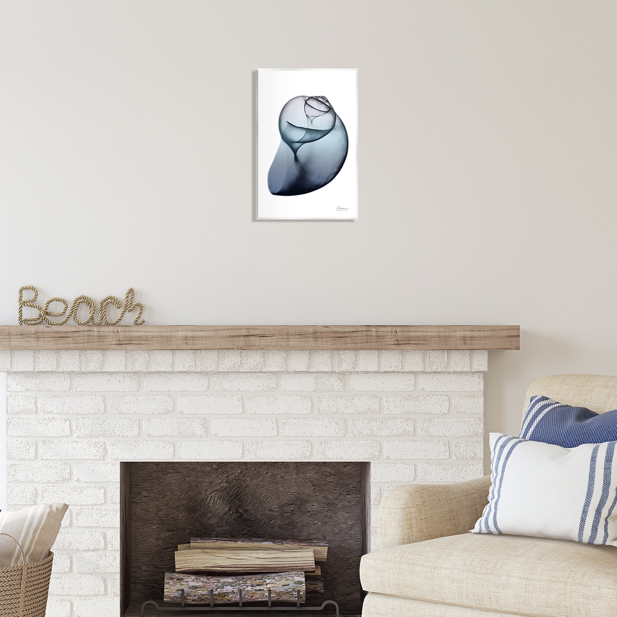 Stupell Industries Contemporary Snail Shell Abstract Photography Unframed Art Print Wall Art, 10 x 15