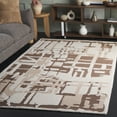 thumbnail image 2 of SAFAVIEH Ebony Jaimie Geometric Area Rug, Ivory/Brown, 4' x 6', 2 of 11