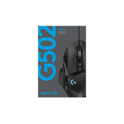 Logitech G502 HERO High Performance Wired Gaming Mouse, HERO 25K Sensor, 25,600 DPI, RGB, Adjustable Weights, Black