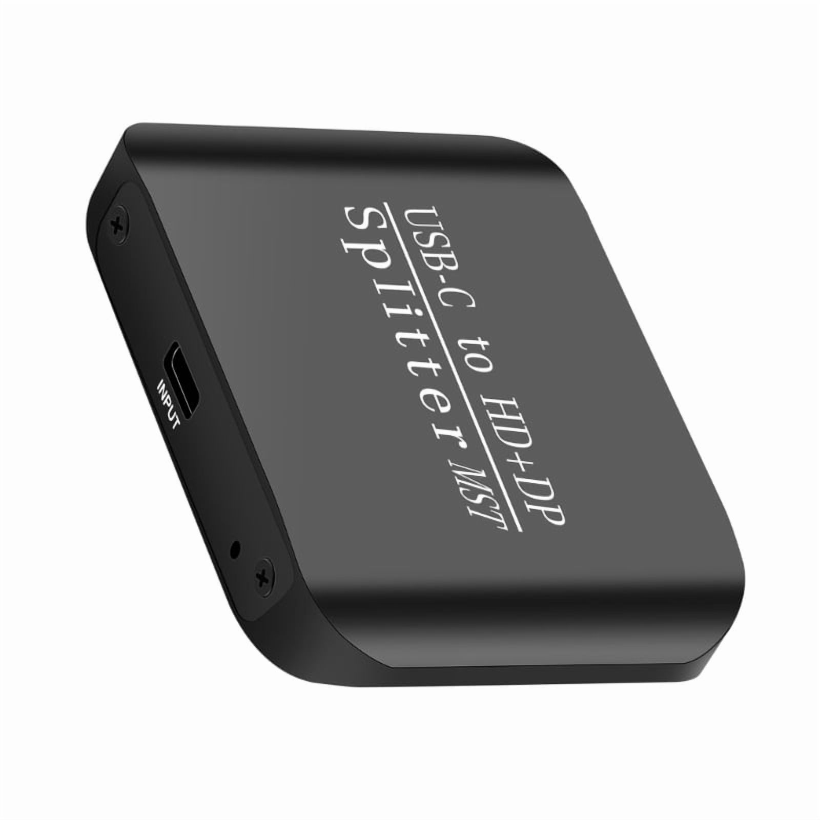 USB C To HDTV Splitter 1 in 2 Out Adapter 4K 60hz Computer Splitter For Laptop PC Tablet