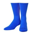 thumbnail image 2 of ODD SOX Basix Athletic Crew Socks Blue Cushioned Footbed, Breathable Knit, Arch Support, Reinforced, 2 of 6