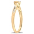 thumbnail image 4 of Diamond Princess 14kt Yellow Gold Womens Round Diamond Cluster Ring 1/4 Cttw, 4 of 4