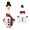 K, variant on 23 Inch Christmas Porch Goose Outfits With Bow Headband And Santa Print Dress,Funny Xmas Geese Clothing For Outdoor Christmas Decorations,Garden Statue Holiday Decor
