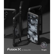 Ringke for Samsung Galaxy A55 5G [Fusion-X] Camo Black Hybrid Heavy Duty Drop Protection Case