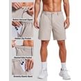thumbnail image 4 of COOFANDY Men's 7 Inch Classic Fit Golf Shorts Lightweight Stretch Quick Dry Hiking Short UPF50, 4 of 6