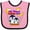 Pink and Black, variant on Inktastic My Nana Loves Me Penguin Boys or Girls Baby Bib