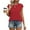 Red, variant on Stichou Tops for Women Cap Sleeve T Shirts 2026 Spring Summer Beach Vacation Clothes Business Casual Outfits Dark Green S