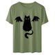 thumbnail image 4 of Camiseta de manga corta con estampado de animales y cuello redondo suelto a la moda de verano para mujer Pompotops hfajkhk134356, 4 of 7