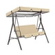 thumbnail image 1 of Wosthever Columpio para 3 personas, cubierta de asiento , dosel para sombra de sol, Patio, jardín al aire libre, hamaca para césped, accesorios Jardín y Patio Beige, 1 of 6