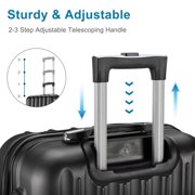 Ktaxon Luggage Sets, 4-Piece Set Hard Suitcase Set Travelling with TSA Lock Spinner Wheels 16in20in24in28in, Black