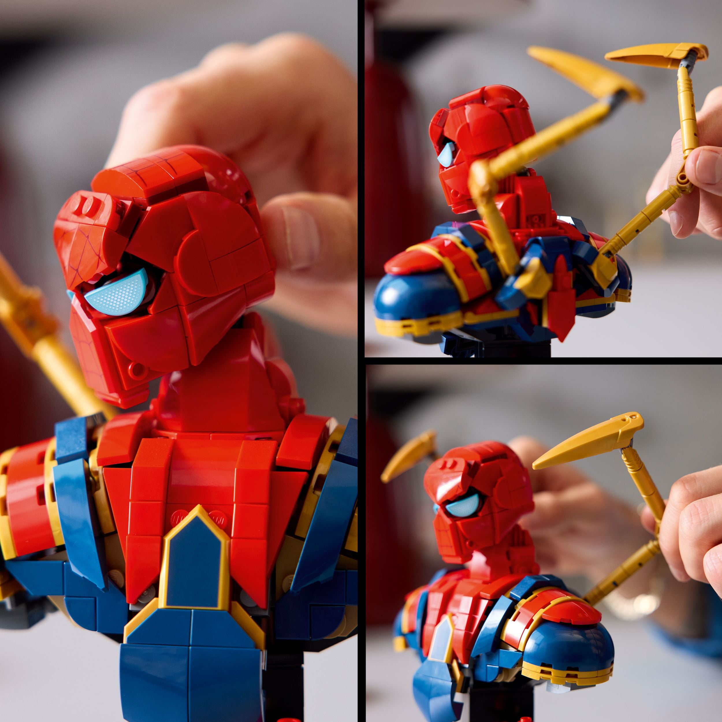 LEGO Marvel Iron Spider-Man Bust Collectible - Building Kit for Adults, Ages 18+ - Includes Iron Spider-Man Minifigure - Collectible Model for Super Hero Fans - Gift for Men and Women - 76326, LEGO Iron Spider-Man Bu 76326