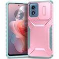 thumbnail image 2 of for Motorola Moto G Play 4G 2024, Luxury Sliding Camera Cover Soft TPU + Hard PC Shockproof Drop Protective Hybrid Stylish Ultra Slim Frosted Anti-slip Grip Case for Moto G Play 4G 2024, Rosegold, 2 of 7
