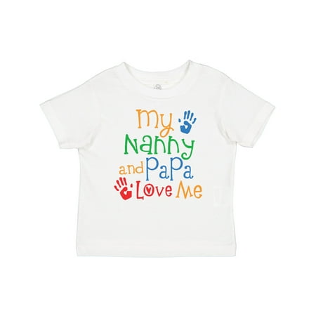 

Inktastic Nanny and Papa Love Me Boys or Girls Toddler T-Shirt