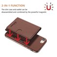 thumbnail image 2 of Allytechgroup Wallet Case for iPhone 7 / 8 / SE 2022 & 2020, RFID Blocking PU Leather Stand Phone Shell with Credit Card Slot Shockproof Protective Back Cover for Women Men, Brown, 2 of 7