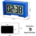 thumbnail image 7 of Small Digital Clock, Mini Car Dashboard Clock Battery Operated, Car Truck Dashboard Time Self-Adhesive Bracket Vehicle Automotive Dash Stick on Air Vent Travel Folder Clock (Black), 7 of 7