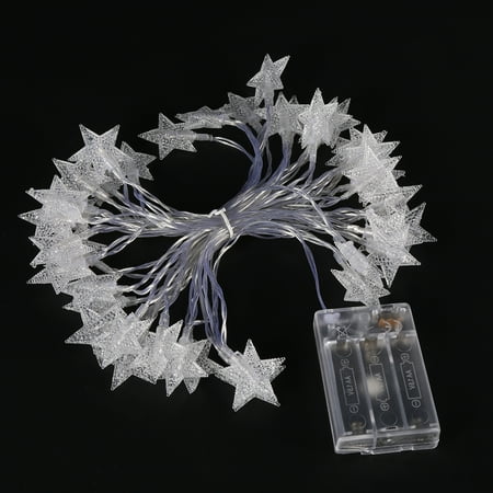Battery Operated Led Star Lights Ashata Battery Operated Led String Lights Ejoyous 6m 19ft 40 star Shape LED Lights Fairy Decorative Li ()
