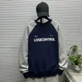 thumbnail image 4 of Ropa para hombre, sudaderas sin capucha, sudaderas para hombre, cuello redondo, letras, sudadera con cuello redondo, sudadera empalmada, ropa de calle de una pieza, 4 of 4