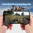 thumbnail image 4 of 2pcs 24-Stitch Mobile Game Finger Cover a prueba de sudor antideslizante (negro), 4 of 5