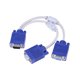thumbnail image 1 of Kuymtek Cable divisor VGA Dual 2 Monitor 15pin Dos puertos macho a hembra Kuymtek Componentes de la computadora, 1 of 6