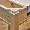 thumbnail image 2 of Soporte de fijación plano recto soporte de metal en forma de L con tornillos para muebles de madera soporte de reparación de armario 80*80mm 20 piezas Feliz Sencillez, 2 of 4