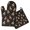 Pitbull Dog, variant on Pitbull Dog and Footprint Kitchen Oven Mitt and Pot Holder Sets 2 Pcs for Baking, Cooking and Grilling, Heat Resistant Up To 392 °F