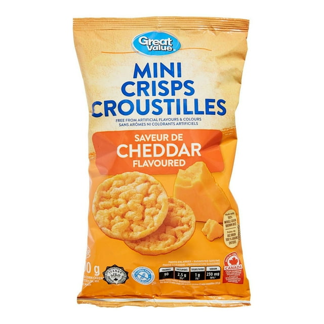 Great Value Cheddar Flavoured Mini Crisps