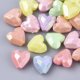 thumbnail image 1 of Opaque Acrylic Beads AB Color Plated Faceted Heart Mixed Color 13x13x7.5mm Hole: 2.5mm, 1 of 2