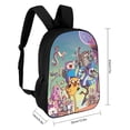 thumbnail image 2 of Adventure Time Printed Backpack 17 Inch Shoulder Backpack Lightweight High-capacity Casual Daypack Bookbag, 2 of 8