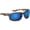 Matte Tortoise/Smoke Blue Mirror, variant on Rafter Floating Sunglasses - Matte Black/Smoke