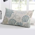 thumbnail image 5 of Vintage Coral Starfish Shell Seahorse Standard Size Pillow Cover, Pillowcase Protectors with Zipper, Breathable Decorative Throw Pillow Case Cover, Pillow Shams for Couch Sofa 20x26Inch, 5 of 7