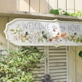 thumbnail image 2 of Vintage Welcome to My Home Sign, Embossed Welcome Sign Wall Decor, Vintage Farmhouse Outdoor Wall Art Sign for Garden & Entryway & Wedding,32x8 Inch, 2 of 6