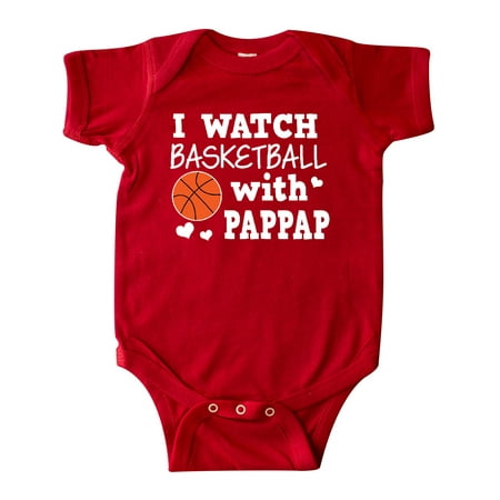 

Inktastic I Watch Basketball with Pappap Gift Baby Boy Bodysuit