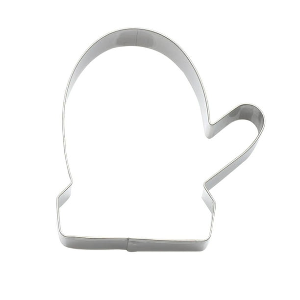 Molde de acero inoxidable para pasteles, cortador de galletas con forma de guante, herramientas para decorar pasteles, chocolates y dulces.