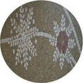 thumbnail image 1 of Ahgly Company Machine Washable Indoor Round Transitional Mocha Brown Area Rugs, 8' Round, 1 of 7