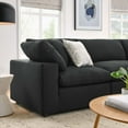 thumbnail image 4 of Modular Sectional Deep Sofa Set, Black, Fabric, Modern Contemporary, Living Lounge Cafe Room Hotel Lobby Hospitality, 4 of 10