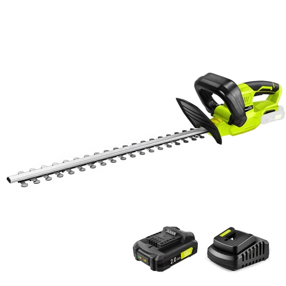 SnapFresh 22-inch 20V Cordless Power Hedge Trimmer with Low Vibration