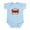 Sky Blue, variant on CafePress - Cute Crabby Baby Light Bodysuit - Baby Light Bodysuit, Size Newborn - 24 Months