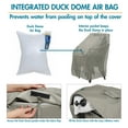thumbnail image 4 of Duck Covers Weekend Water-Resistant 26 Inch Outdoor Stackable Chair Cover with Integrated Duck Dome, Moon Rock, 4 of 14