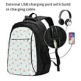 thumbnail image 2 of Balery Strawberry Mochila con carga USB para hombre y mujer - Mochila impermeable y antirrobo para laptop con puerto USB para viajes, trabajo, 2 of 7