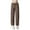 Brown, variant on WEAIXIMIUNG Womens Plus Size Jeans Bootcut Ladies High Waist Drawstring Relaxed Straight Leg Pants 3 Proof Cargo Wide Leg Trousers for Yoga Running & Leisure