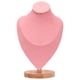 thumbnail image 3 of Expositor de joyas Yinane maniquí Busto collar soporte rosa madera maciza 30x19x12cm, 3 of 8