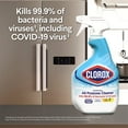 thumbnail image 2 of Clorox Disinfecting All Purpose Cleaner Bleach Free Crisp Lemon 32 fl oz (Pack of 2), 2 of 8