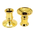 thumbnail image 4 of 2pcs Taper Candle Holders Traditional Shape Fits Standard Candlestick Gold, 4 of 10