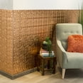 thumbnail image 4 of FASÄDE 47 in. Decorative Vinyl Outside Corner Trim Polished Copper (5 Pack), 4 of 7
